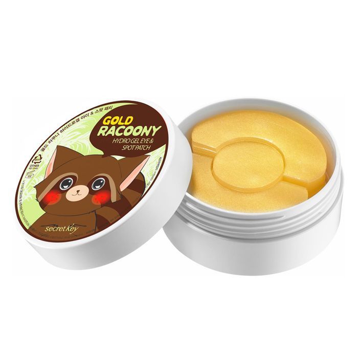 Гидро-гелевые патчи Secret Key Gold Racoony Hydrogel Eye & Spot Patch