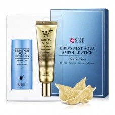 Набор для ухода за кожей вокруг глаз SNP Bird's Nest Aqua Ampoule Stick Promotional Set