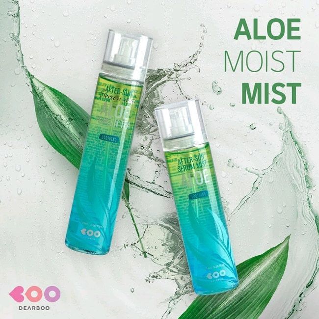 Cывороточный мист после загара с алоэ и зеленым чаем DEARBOO Aloe+ Green Tea After-Sun Serum Mist